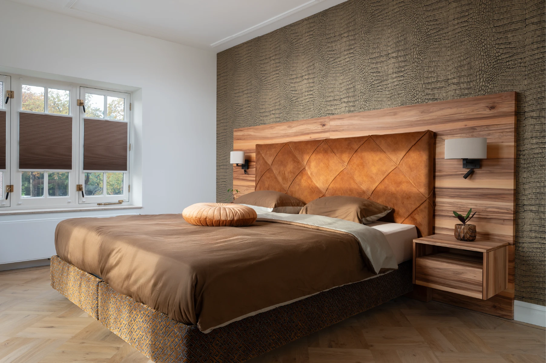 Slaapkamer in gerenoveerde notariswoning