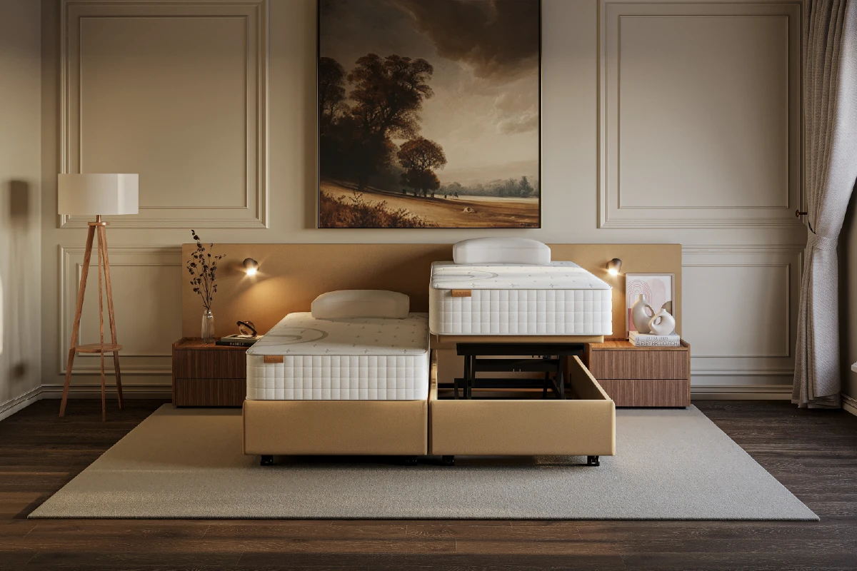 Ferrara hoog-laag bed als complete bedset