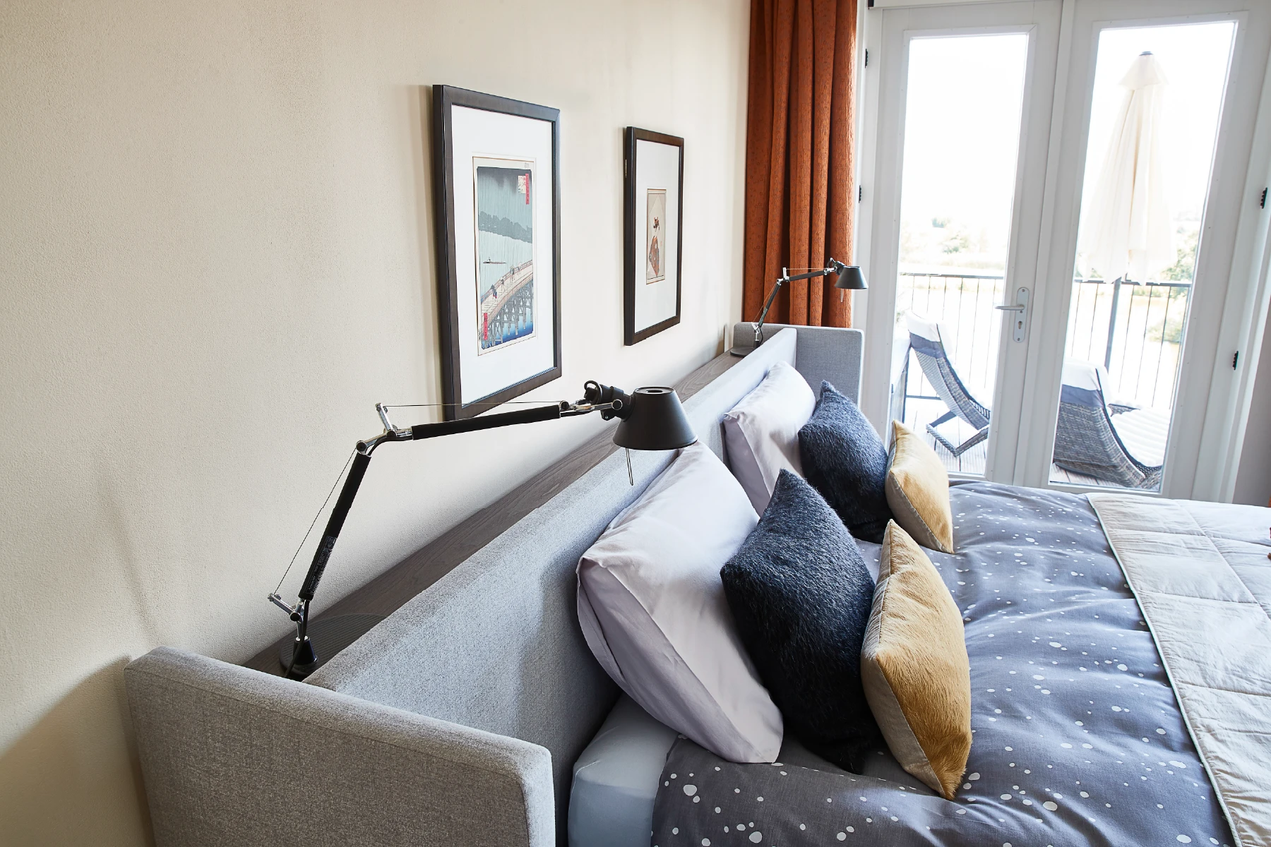 Ruime slaapkamer in penthouse