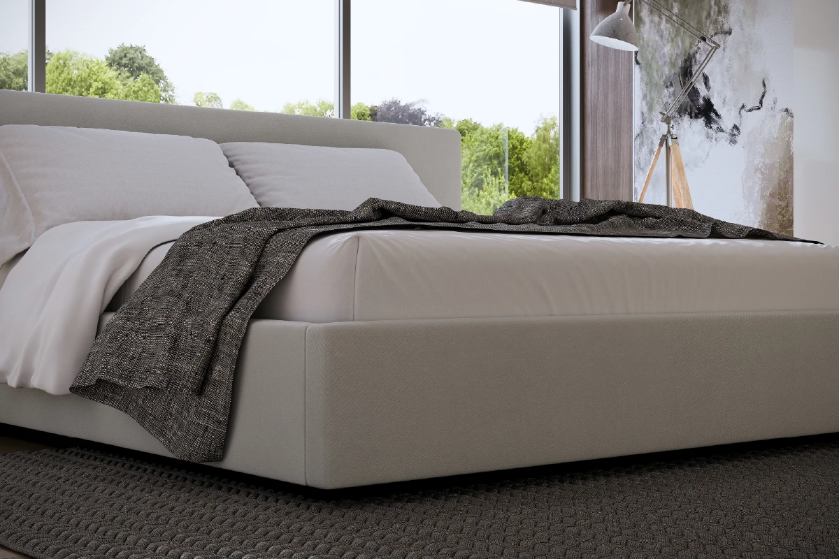 Close-up van de ombouw met bedset N°3