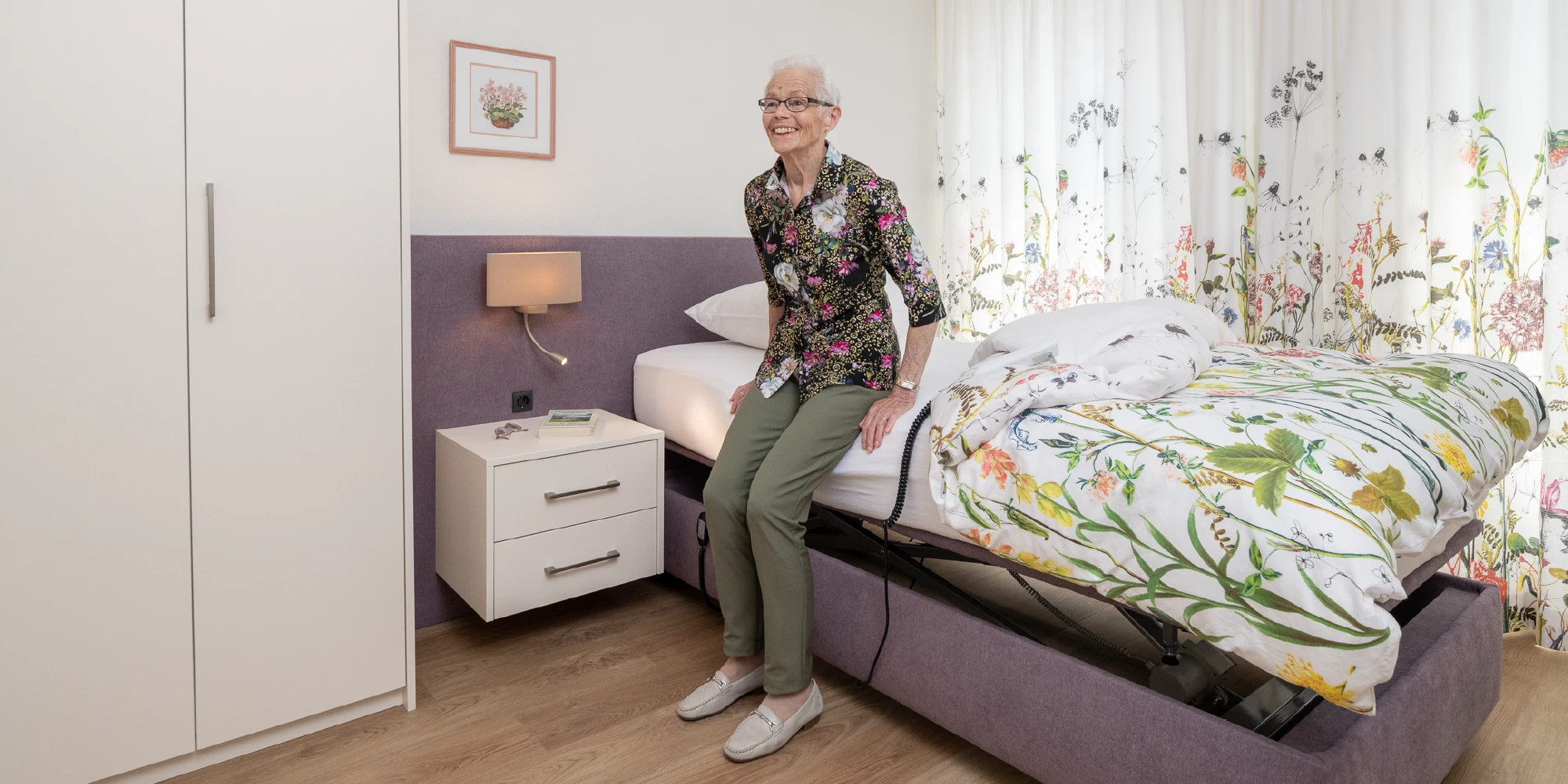 Bedhoogte seniorenbed
