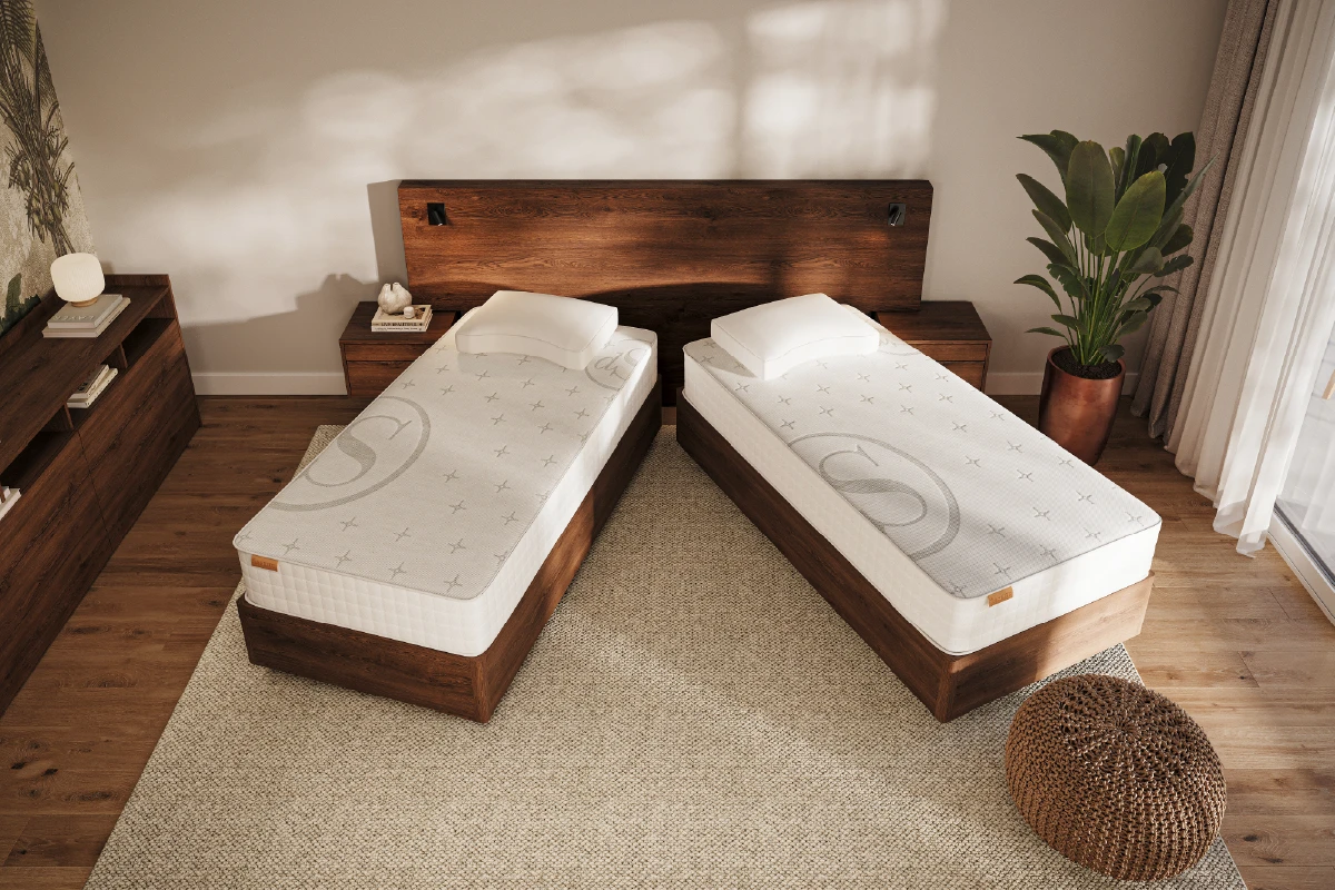 Deelbaar houten bed Manifesto Wood