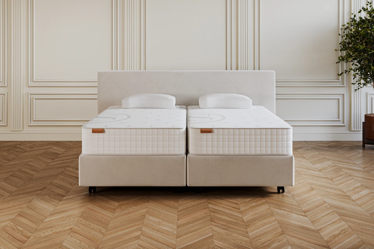 Design boxspring No.1 met modern hoofdpaneel