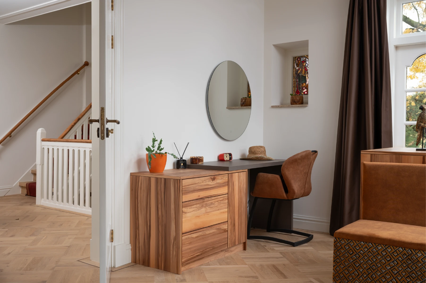 Slaapkamer in gerenoveerde notariswoning