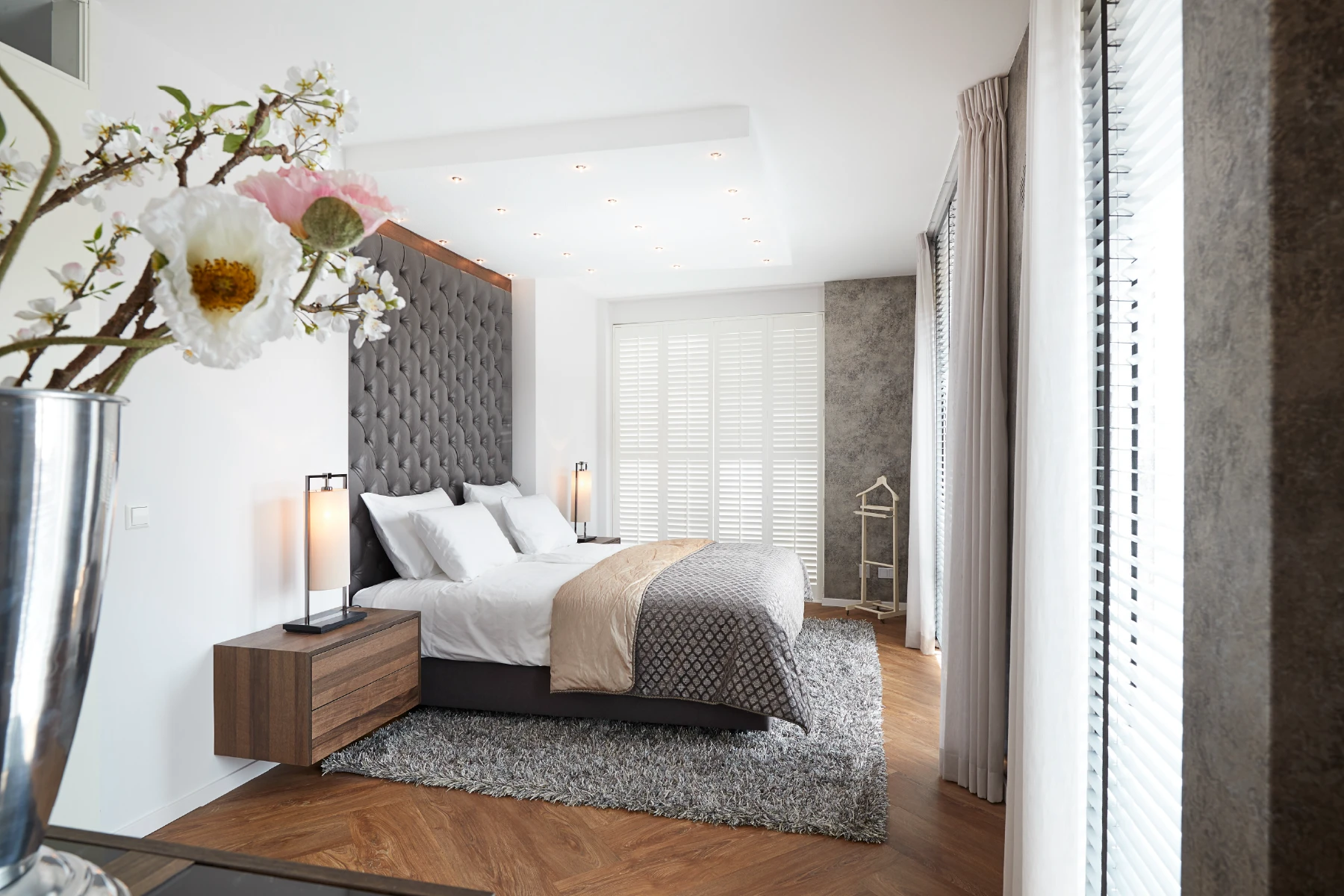 Luxe slaapkamer in hotelstijl