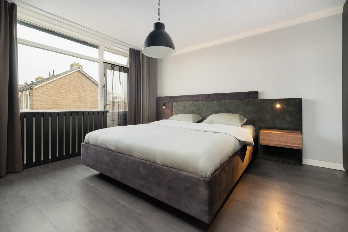 Moderne slaapkamer met Duo Pezze