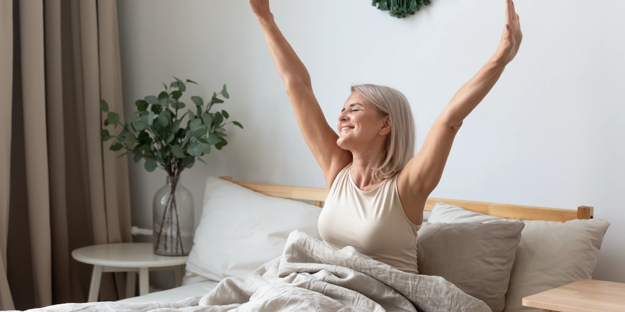 Uitgerust wakker worden in een seniorenbed